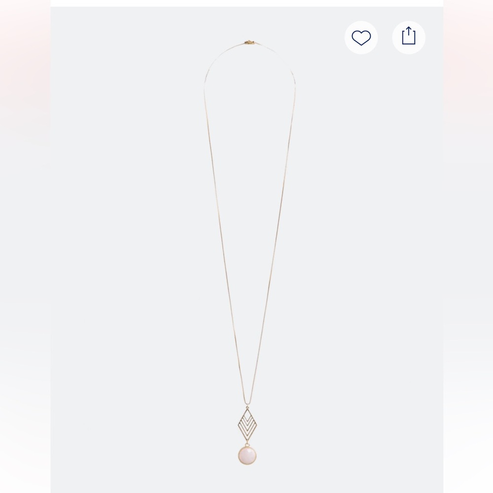 Women’s Chevron Stone Pendant Necklace